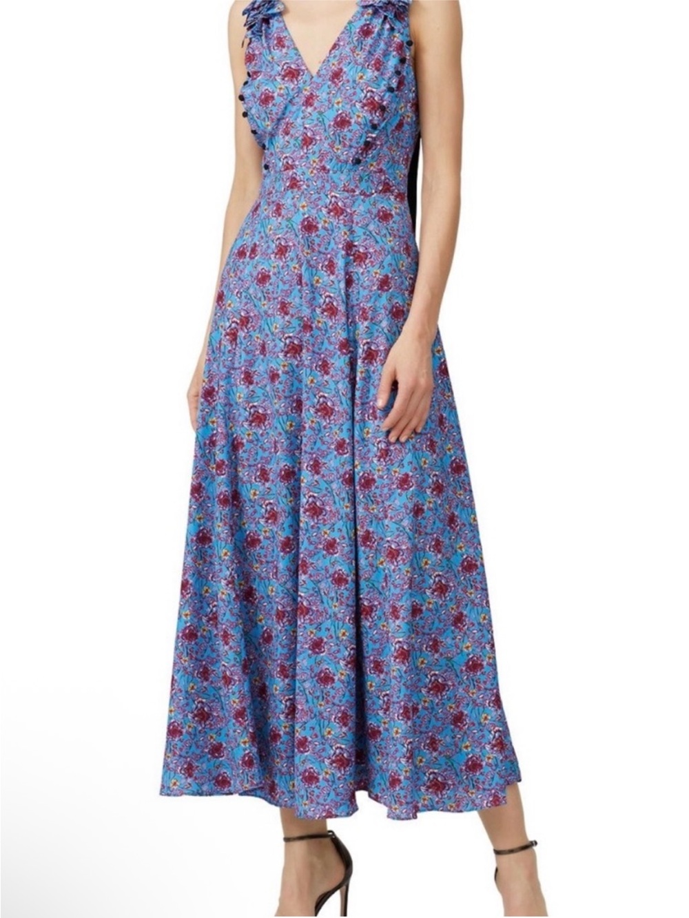 Prabal Gurung Chiffon Maxi Floral Size 6